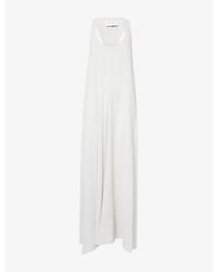 St. Agni - Scoop-Neck Relaxed-Fit Jersey Maxi Dress - Lyst