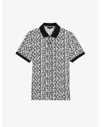 Ted Baker - Chapar Logo-print Organic-cotton Polo Shirt - Lyst