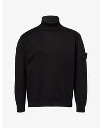 Stone Island - Ghost Knitted Cotton-Blend Roll-Neck - Lyst