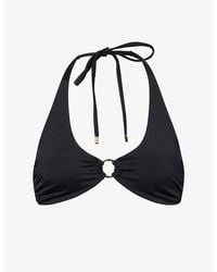 Away That Day - Sorrento Halter Neck Bikini Top - Lyst