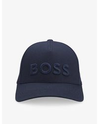 BOSS - Logo-Embroidery Adjustable Cotton Cap - Lyst