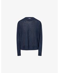 Max Mara - Yarn Long-Sleeve Linen-Knit Jumper - Lyst