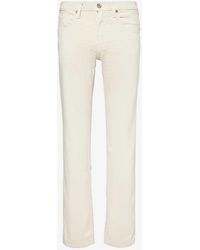 PAIGE - Federal Slim-fit Straight-leg Stretch-woven Jeans - Lyst