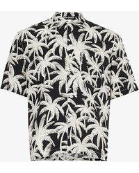Palm Angels - Palms Allover Brand-print Relaxed-fit Woven Shirt - Lyst