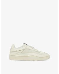 DIESEL - Oval Skate Leather And Fabric Low-Top Trainers - Lyst
