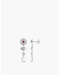 Thomas Sabo - Talisman 925 Sterling- And Zirconia Drop Earrings - Lyst