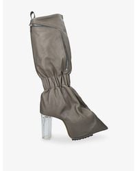 Rick Owens - Cargo Taquito Knee-High Leather Boots - Lyst