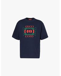 Gucci fake not Print Oversize T shirt in Black for Men Lyst