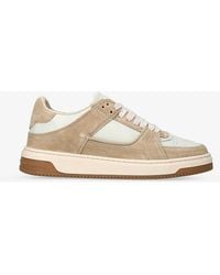 Represent - Apex Brand-plaque Suede And Leather Low-top Trainers - Lyst