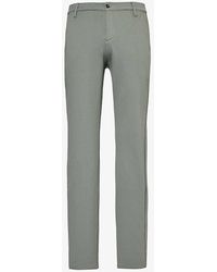 PAIGE - Stafford Slim-fit Tapered-leg Stretch-woven Blend Trousers - Lyst