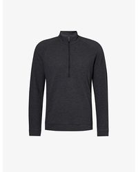 lululemon - Half-zip Regular-fit Stretch Cotton-blend Sweatshirt - Lyst