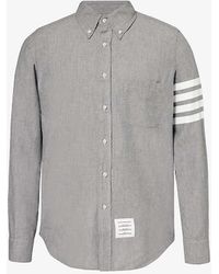Thom Browne - Four-bar Regular-fit Cotton-poplin Shirt X - Lyst