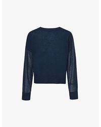 360cashmere - Riley Open-stitch Cashmere Knitted Jumper - Lyst