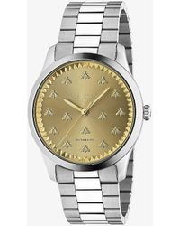 Gucci - Ya126378 G-timeless Stainless-steel Quartz Watch - Lyst