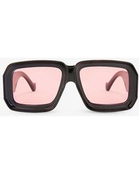 Loewe - X Paula's Ibiza Dive In Mask Square-frame Acetate Sunglasses - Lyst