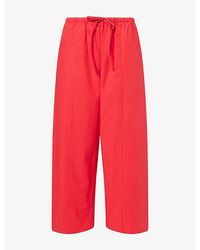 Dissh - Ina Relaxed-Fit Cotton Trousers - Lyst