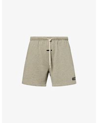 Fear Of God - Logo-Print Classic Cotton Shorts - Lyst