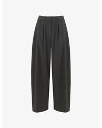 Whistles - Barrel-Leg Mid-Rise Woven Trousers - Lyst