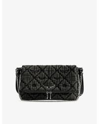 Zadig & Voltaire - Rocky Ii Quilted Denim Shoulder Bag - Lyst