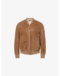 Tom Ford - Light Suede Bomber Jacket - Lyst