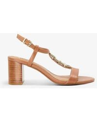 Dune - Just Regular-fit Chain Leather Sandals - Lyst