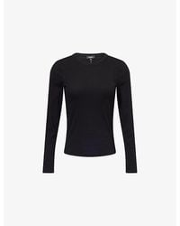 ME+EM - Ultimate Ribbed Long-Sleeve Stretch-Cotton Top - Lyst