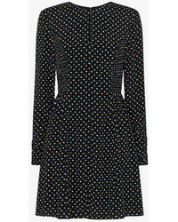 Whistles - Scattered Hearts Graphic-print Woven Mini Dress - Lyst