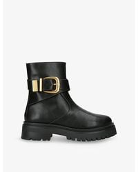 Steve Madden - Lexs Buckled Leather Boots - Lyst