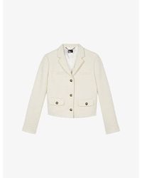 The Kooples - Single-Breasted Tweed Cotton-Blend Jacket - Lyst