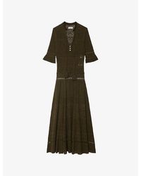 Zadig & Voltaire - Memphis V-Neck Pointelle Cotton Maxi Dress - Lyst