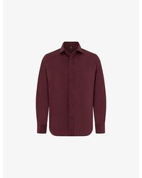 BOGGI - Long-Sleeve Regular-Fit Linen Shirt - Lyst