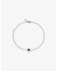 Monica Vinader - January Birthstone Garnet And Sterling- Bracelet - Lyst