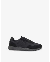 BOSS - Running Mesh And Suede Trainers - Lyst