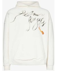 Palm Angels - foggy Graphic-print Cotton-jersey Hoody - Lyst
