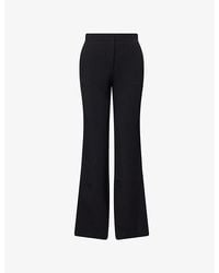 Jonathan Simkhai - Kenna Bootcut-Leg Double-Twill Trousers - Lyst