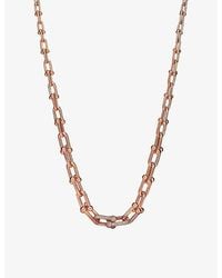Tiffany & Co. - Tiffany Hardwear Graduated Link 18Ct Rose- And 3.19Ct Diamond Necklace - Lyst