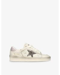 Golden Goose - Stardan Low-Top Leather Trainers - Lyst