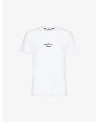 Stone Island - Archivo Graphic-print Cotton-jersey T-shirt - Lyst