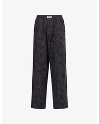 GYMSHARK - Pumper Logo-Embroidered Cotton Jogging Bottoms - Lyst