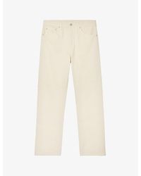 Sandro - Straight-leg Cotton Jeans Xx - Lyst