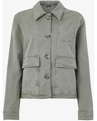 Whistles - Marie Long-sleeve Regular-fit Cotton Jacket - Lyst