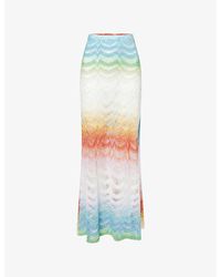 Missoni - Gradient Raschel-Knit Maxi Skirt - Lyst