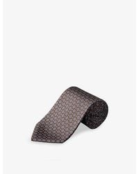 Eton - Medallion-Print Silk Tie - Lyst