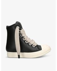 Rick Owens - Jumbo Padded Leather High-Top Trainers - Lyst