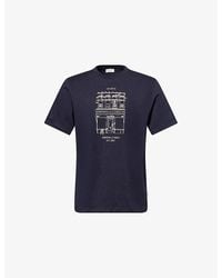 Les Deux - Brady Neighborhood Cotton-Jersey T-Shirt - Lyst