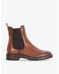 Dune - Poema Cleated-Sole Leather Chelsea Boots - Lyst