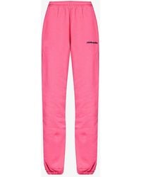 ROTATE SUNDAY - Mimi Brand-embroidered Mid-rise Organic-cotton jogging Bottoms - Lyst