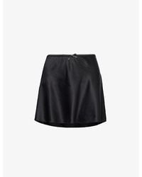 Reformation - Edda High-rise Silk Mini Skirt - Lyst