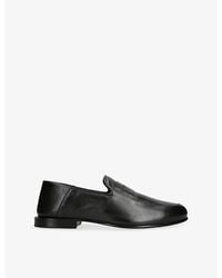 Givenchy - Label Leather Loafers - Lyst