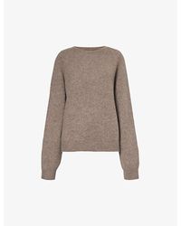 Frenckenberger - Ribbed-trim Brushed-texture Cashmere Knitted Jumper - Lyst